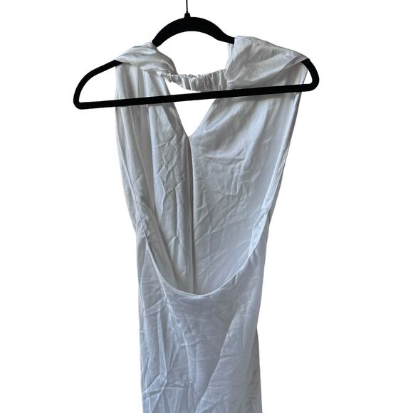 show me your mumu women jasmine mini dress white ivory luxe satin xsmall - Picture 6 of 9